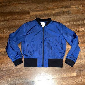 Anthropologie Hei Hei Blue Bomber Jacket - Size M
